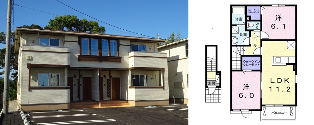 レイナ III 202の外観と間取り図