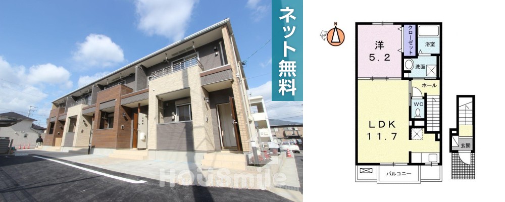 シュエット 201の外観と間取り図
