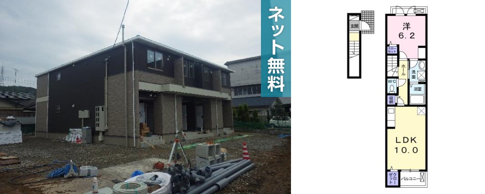 イブ アナン 203の外観と間取り図