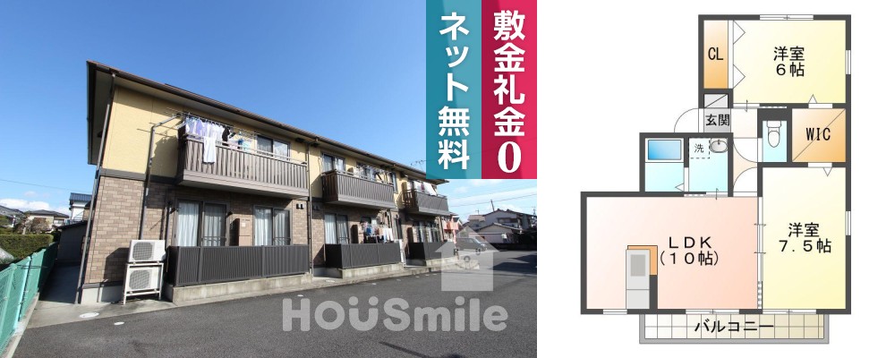 サニーコート 101の外観と間取り図