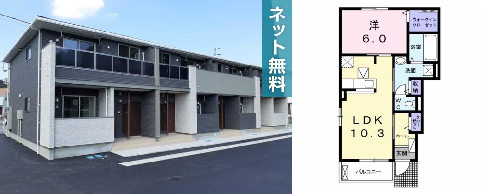 マーヴェラス F 101の外観と間取り図