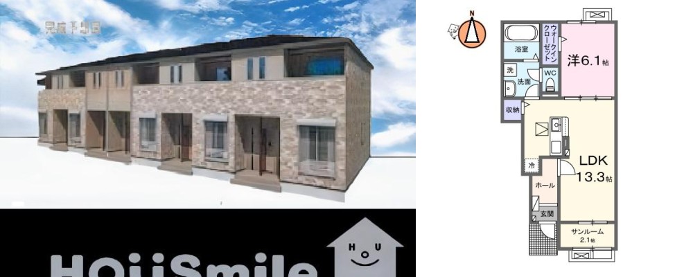 ヘーリオス 104の外観と間取り図