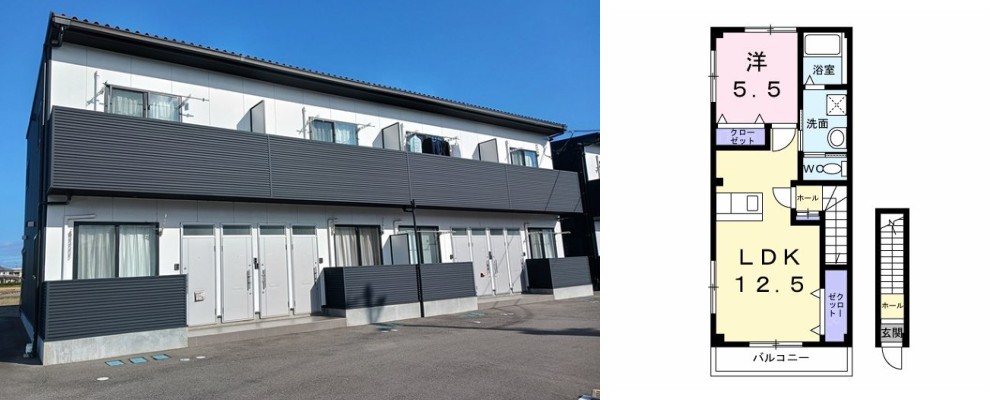 リオ・グランデB 201の外観と間取り図