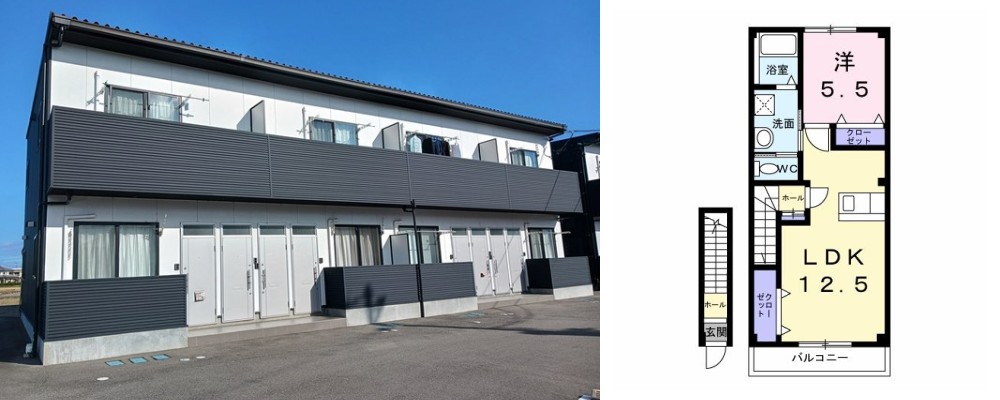 リオ・グランデB 202の外観と間取り図