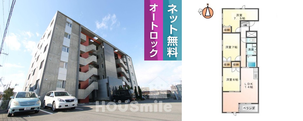 K’sガーデン神明 301の外観と間取り図