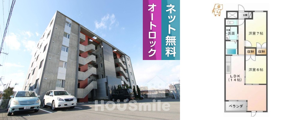 K’sガーデン神明 503の外観と間取り図
