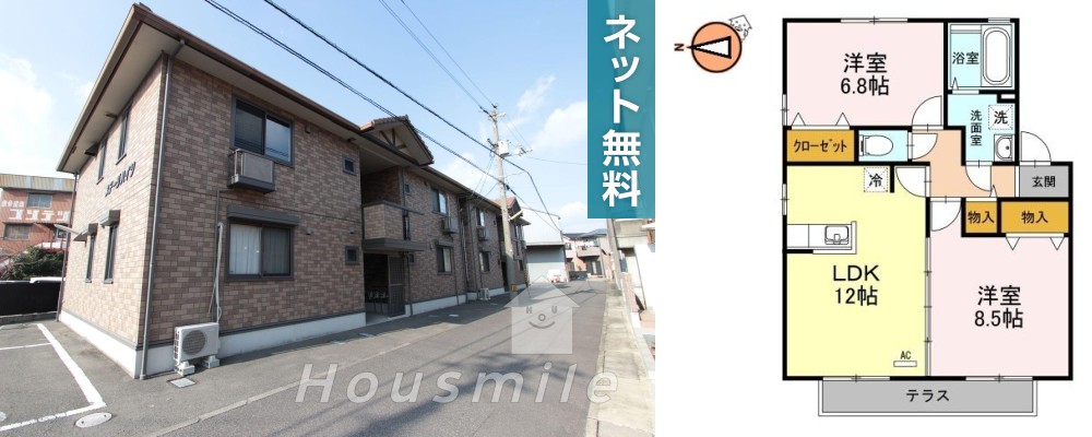 ステージハイツ 202の外観と間取り図