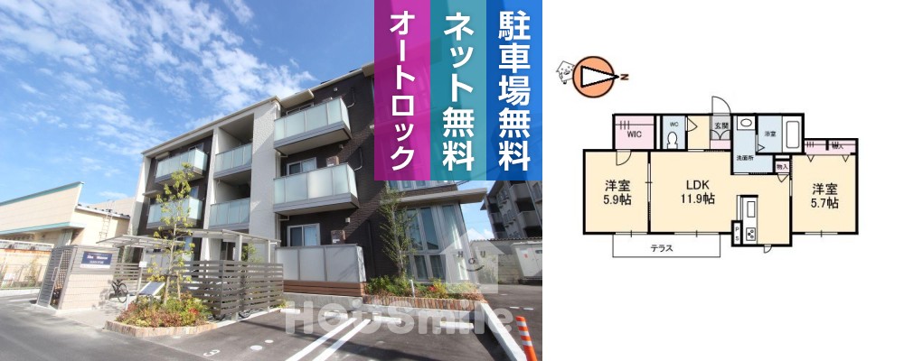 ベレオクレーヴ住吉 102の外観と間取り図