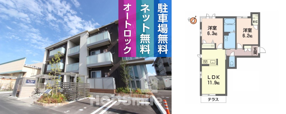 ベレオクレーヴ住吉 303の外観と間取り図