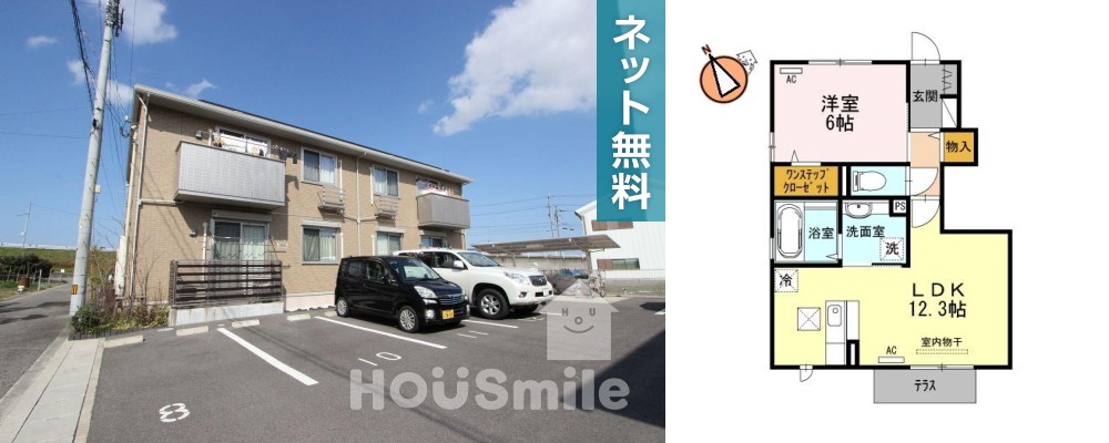 アヴァン ドゥースC 102の外観と間取り図