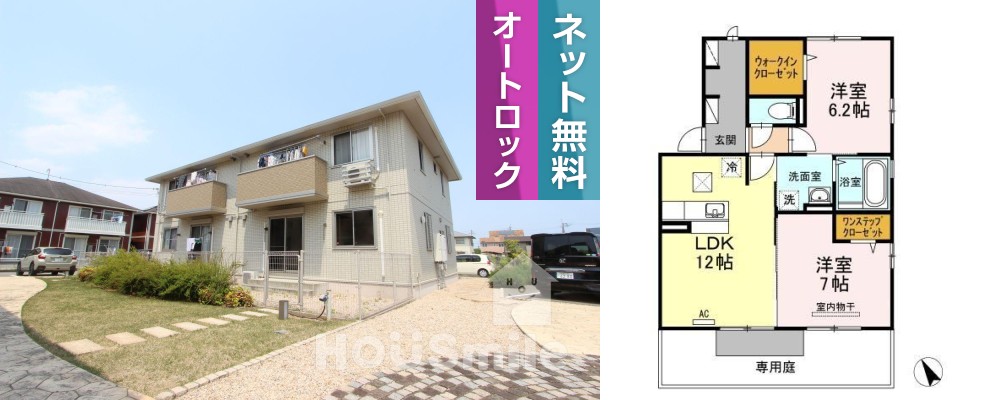 パルクセゾンII 101の外観と間取り図