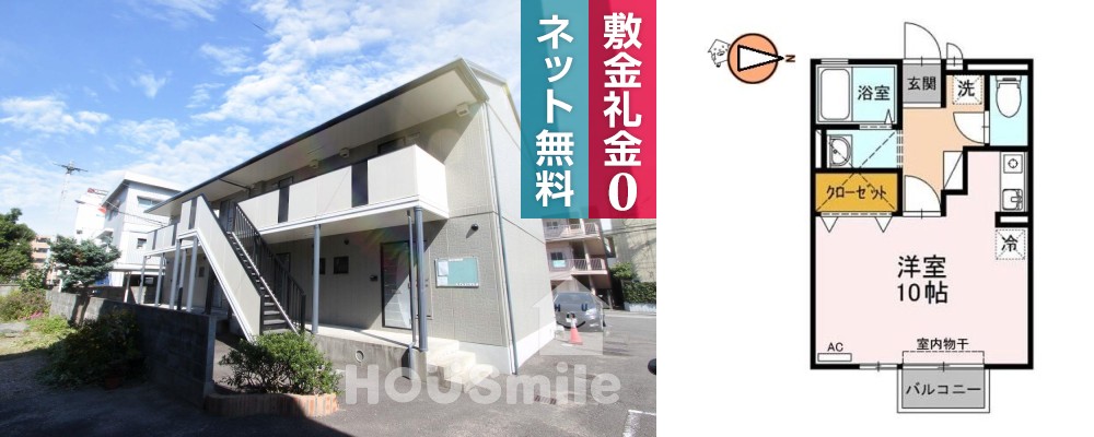サンクレール沙羅 203の外観と間取り図