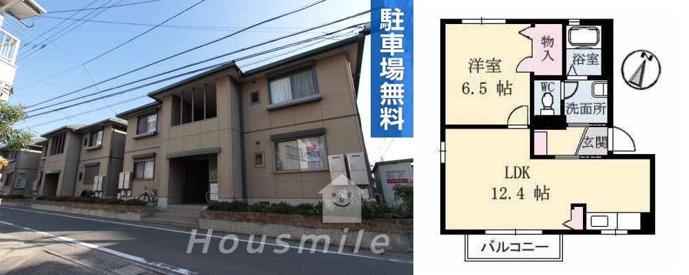 リッシュ良庵 II 203の外観と間取り図