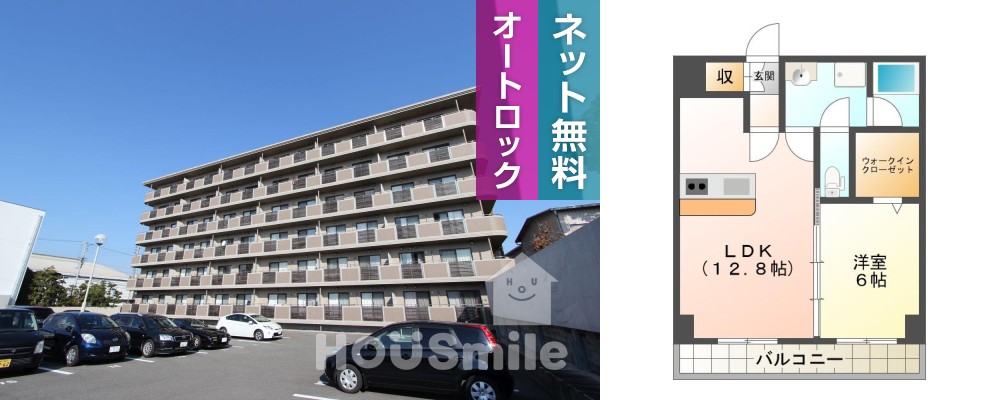 グランドパインドゥ 405の外観と間取り図