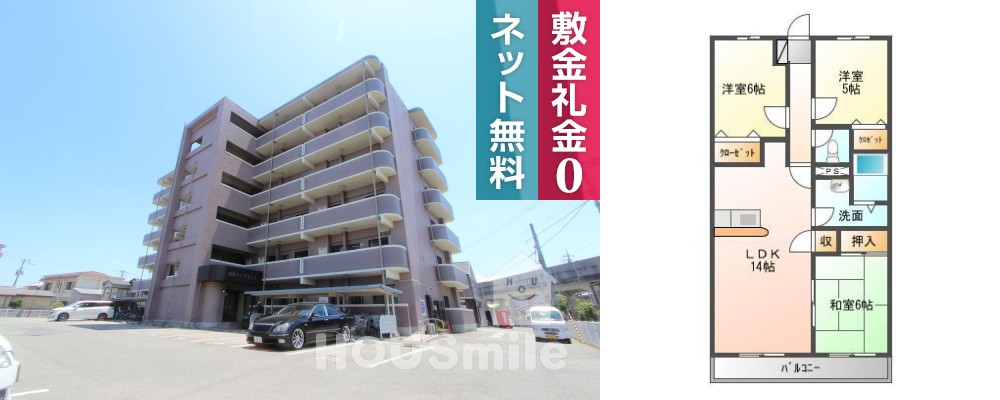ベルティアネシス 504の外観と間取り図
