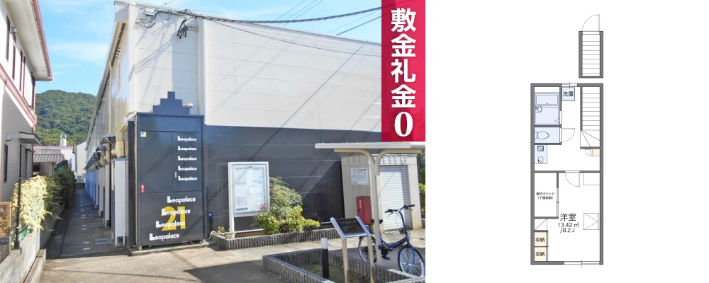 レオパレスエスポワール佐古 213の外観と間取り図
