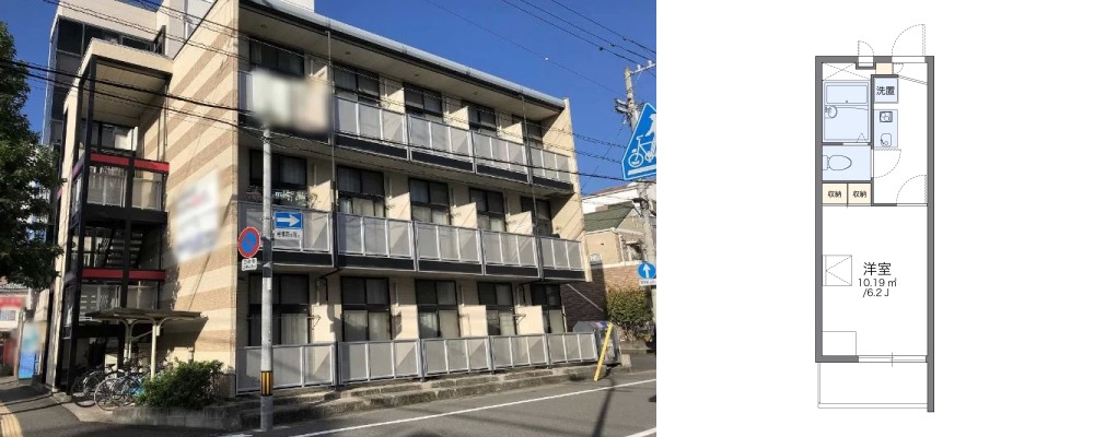 レオパレスコンフォート翠松 305の外観と間取り図