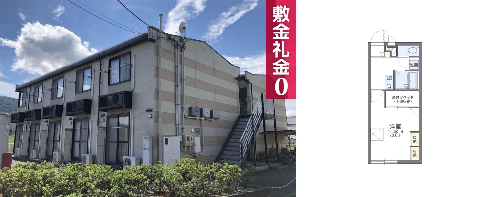 レオパレスコスモス 207の外観と間取り図