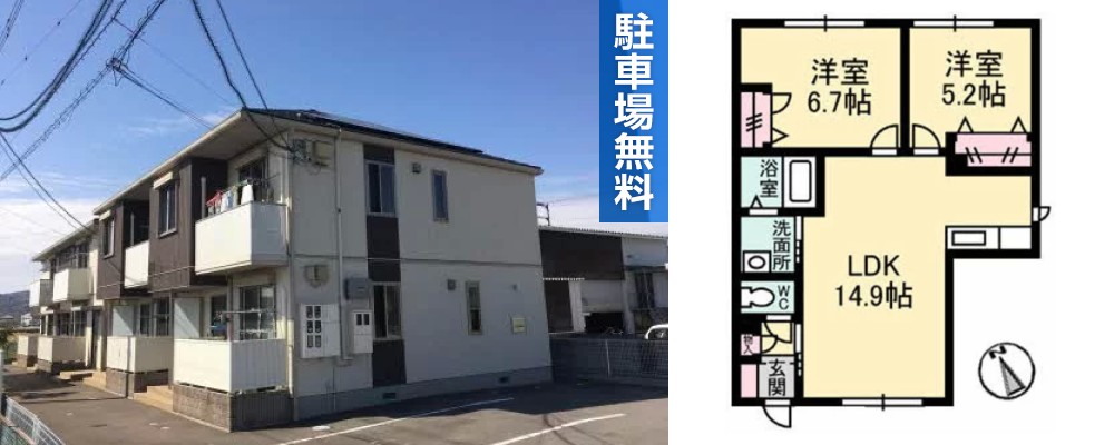 シャーメゾン イストピア B棟 103の外観と間取り図