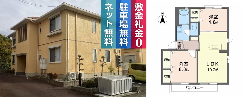 シャーメゾン藍住 C棟 207の外観と間取り図