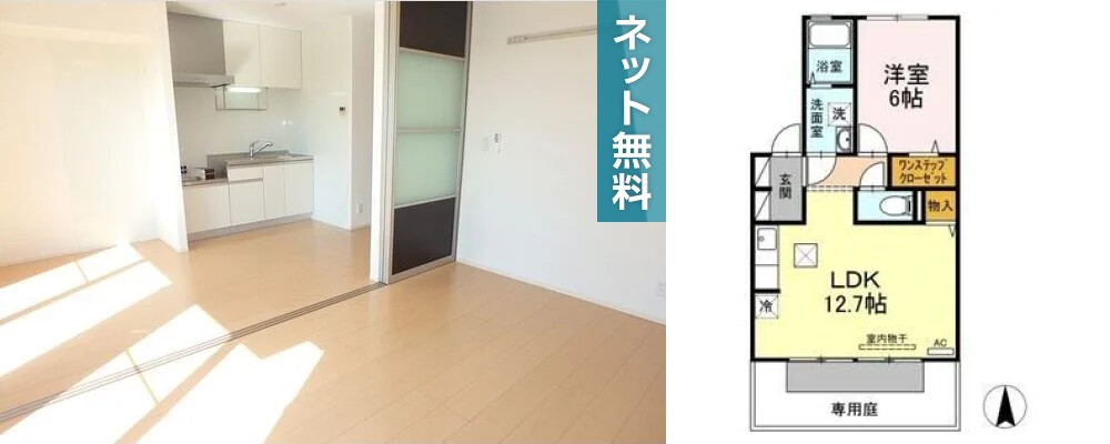 PRIMA ナカヤ 103の外観と間取り図
