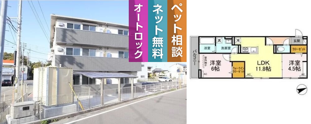パシャYz 202の外観と間取り図