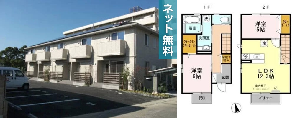 Casa K&K I 101の外観と間取り図