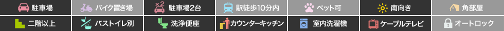 サニーサイドガーデン 105の特徴アイコン