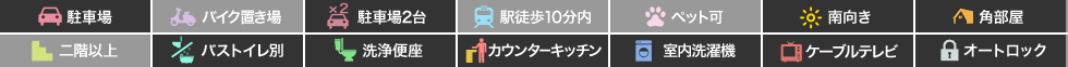 セレーノ南田宮 101の特徴アイコン