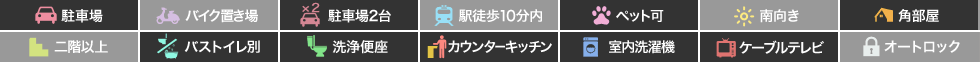 (仮)フィットセル川内II Aの特徴アイコン