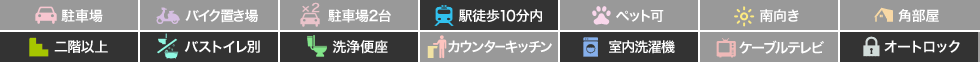 南内町 マンション 1K 202の特徴アイコン