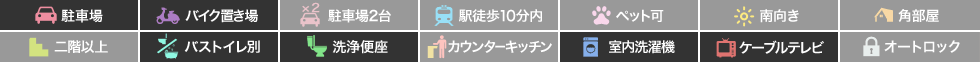 南蔵本町 アパート 2DK 102の特徴アイコン