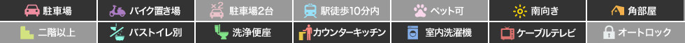 セレッソ65 101の特徴アイコン