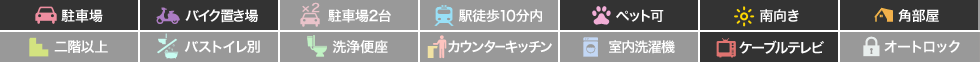 庄町 マンション 1K 101の特徴アイコン