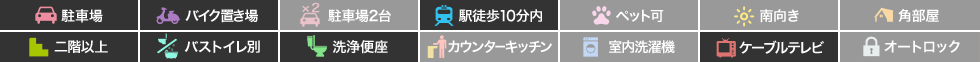 庄町 マンション 1LDK 306の特徴アイコン