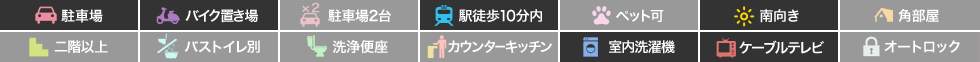 庄町 マンション 1K 105の特徴アイコン
