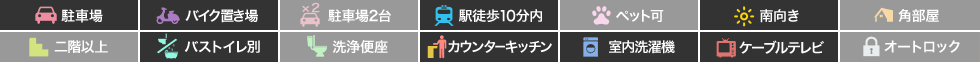 庄町 アパート 1LDK 2の特徴アイコン