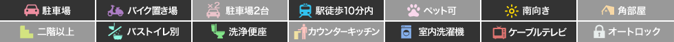 ルミナスコート 106の特徴アイコン