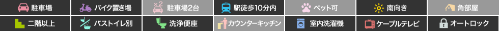パークヒルズ庄町 603の特徴アイコン
