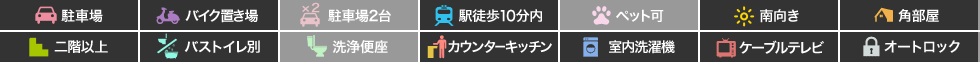 ボヌールピエス 301の特徴アイコン