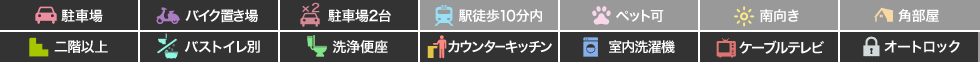 フトゥーロ 205の特徴アイコン