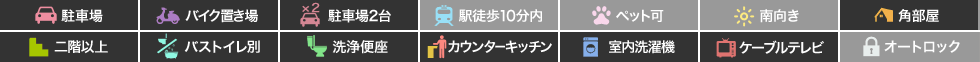 シャーメゾンサンフローリッシュ+plus 203の特徴アイコン