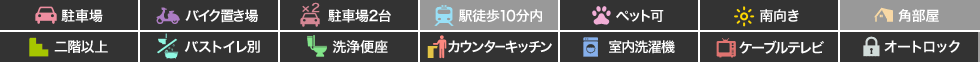 D-Room ノトス 202の特徴アイコン