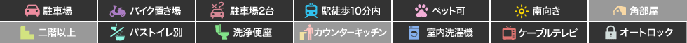 フレスコ 101の特徴アイコン