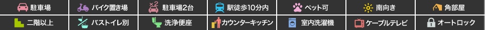 (仮)D-room南佐古八番町 203の特徴アイコン