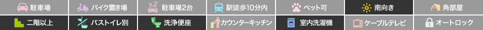 セジュール出来島 203の特徴アイコン