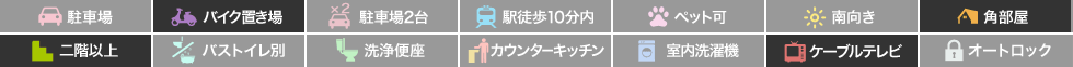 南蔵本町 マンション 1K 403の特徴アイコン