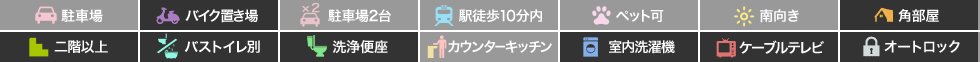 住吉1丁目 マンション 1K 302の特徴アイコン