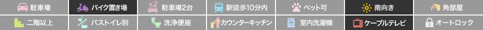 プレジール南昭和 103の特徴アイコン