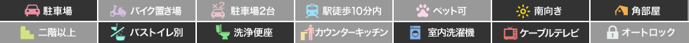 新浜本町 一戸建て 3DK Aの特徴アイコン